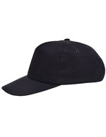 L-merch Baumwoll-Cap C500 mit Frontverstärkung, Black One Size, C500 – Bild 2