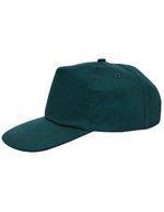 L-merch Baumwoll-Cap C500 mit Frontverstärkung, Black One Size, C500 – Vert fonce