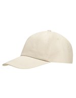 L-merch Baumwoll-Cap C500 mit Frontverstärkung, Black One Size, C500 – Naturel