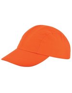 L-merch Kinder-Sportcap mit Gummizug, Black One Size, C506 – Arancione