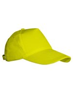 L-merch 5-Panel-Cap mit gebogenem Schirm, Black One Size, C541 – Giallo