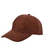 L-merch Baumwoll-Cap Low Profile ohne Mittelnaht, Black One Size, C560 – Marrone