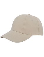 L-merch Baumwoll-Cap Low Profile ohne Mittelnaht, Black One Size, C560 – Naturale