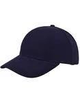 L-merch Baumwoll-Cap Low Profile ohne Mittelnaht, Black One Size, C560 – Navy