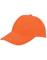 L-merch Baumwoll-Cap Low Profile ohne Mittelnaht, Black One Size, C560 – Arancione