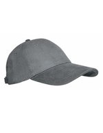 L-merch 6-Panel-Cap aus gebürsteter Baumwolle, Anthracite One Size, C616 – Bild 2