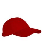 L-merch 6-Panel-Cap aus gebürsteter Baumwolle, Anthracite One Size, C616 – Bordeaux
