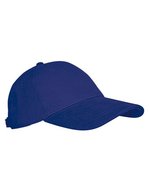 L-merch 6-Panel-Cap aus gebürsteter Baumwolle, Anthracite One Size, C616 – Navy Blue