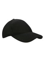 L-merch Canvas Structure Cap mit Sandwich-Schirm, Black/Black One Size, C683 – Bild 2