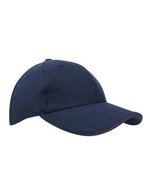 L-merch Canvas Structure Cap mit Sandwich-Schirm, Black/Black One Size, C683 – Marine/Marine