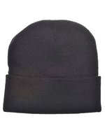 L-merch Strickmütze mit breiter Krempe, Oeko-Tex, Brown One Size, C700 – Bild 2