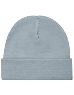 L-merch Strickmütze mit breiter Krempe, Oeko-Tex, Brown One Size, C700 – Grey