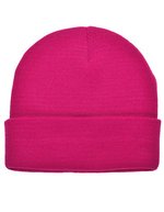L-merch Strickmütze mit breiter Krempe, Oeko-Tex, Brown One Size, C700 – Rosa