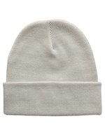 L-merch Strickmütze mit breiter Krempe, Oeko-Tex, Brown One Size, C700 – Sand