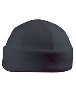 L-merch Fleece Wintermütze in kräftigen Farben, Black One Size, C738 – Gris fonce
