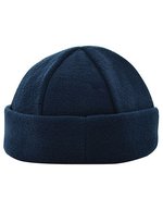L-merch Fleece Wintermütze in kräftigen Farben, Black One Size, C738 – Marine