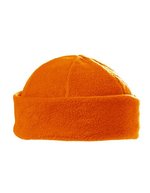 L-merch Fleece Wintermütze in kräftigen Farben, Black One Size, C738 – Orange