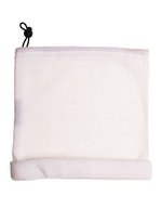 L-merch Fleece Ski Col mit Gummizug, Navy One Size, C739 – Bianco
