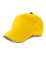 L-merch 5-Panel Baseball-Cap Anfield Baumwolle, Champagner/White One Size, C9114 – Giallo/Blu navy