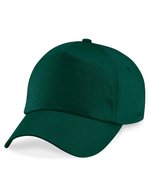 Beechfield Baumwoll-Twill 5-Panel Cap mit Belüftung – Bottle Green