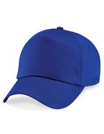 Beechfield Baumwoll-Twill 5-Panel Cap mit Belüftung – Bright Royal