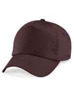 Beechfield Baumwoll-Twill 5-Panel Cap mit Belüftung, Classic Red One Size, CB10 – Chocolate
