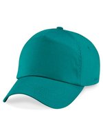 Beechfield Baumwoll-Twill 5-Panel Cap mit Belüftung, Classic Red One Size, CB10 – Emerald