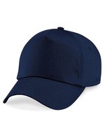 Beechfield Baumwoll-Twill 5-Panel Cap mit Belüftung, Classic Red One Size, CB10 – French Navy