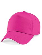 Beechfield Baumwoll-Twill 5-Panel Cap mit Belüftung, Classic Red One Size, CB10 – Fuchsia