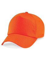 Beechfield Baumwoll-Twill 5-Panel Cap mit Belüftung, Classic Red One Size, CB10 – Orange