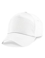 Beechfield Baumwoll-Twill 5-Panel Cap mit Belüftung, Classic Red One Size, CB10 – White