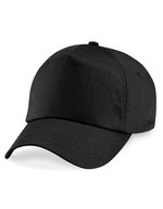 Beechfield Junior 5-Panel Cap aus Baumwolltwill – Black