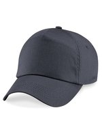 Beechfield Junior 5-Panel Cap aus Baumwolltwill, Black One Size, CB10B – Graphite Gris