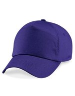 Beechfield Junior 5-Panel Cap aus Baumwolltwill, Black One Size, CB10B – Violet