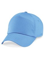 Beechfield Junior 5-Panel Cap aus Baumwolltwill, Black One Size, CB10B – Bleu ciel