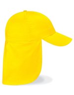 Beechfield Junior Legionnaire Cap mit Nackenschutz, French Navy One Size, CB11b – Giallo