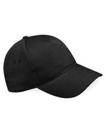 Beechfield 5 Panel Cap aus Baumwoll-Drill – Black