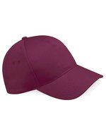 Beechfield 5 Panel Cap aus Baumwoll-Drill – Burgundy