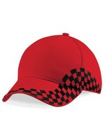 Beechfield Grand Prix Cap aus Baumwoll-Drill, Bright Royal One Size, CB159 – Classico Rosso