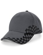 Beechfield Grand Prix Cap aus Baumwoll-Drill, Bright Royal One Size, CB159 – Grafite Grigio