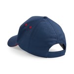 Beechfield 5-Panel-Kappe mit Sandwich-Schirm in, Black/Bright Royal One Size, CB15C – Bild 4