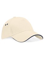 Beechfield 5-Panel-Kappe mit Sandwich-Schirm in, Black/Bright Royal One Size, CB15C – Mastice/Blu navy francese