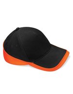 Beechfield Teamwear Competition Cap aus Baumwoll-Twill, Orange/Black One Size, CB171 – Noir/Orange