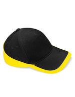Beechfield Teamwear Competition Cap aus Baumwoll-Twill, Orange/Black One Size, CB171 – Noir/Jaune
