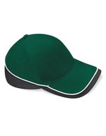 Beechfield Teamwear Competition Cap aus Baumwoll-Twill, Orange/Black One Size, CB171 – Bottle Green/Black/White