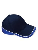 Beechfield Teamwear Competition Cap aus Baumwoll-Twill, Orange/Black One Size, CB171 – French Navy/Bright Royal/White