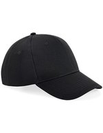Beechfield Ultimate 6 Panel Cap aus Baumwolle – Black