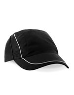 Beechfield Coolmax® Flow Mesh Kappe mit Reflektoren – Black