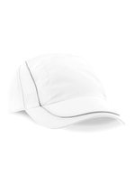 Beechfield Coolmax® Flow Mesh Kappe mit Reflektoren – White