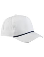 Rope Detail Golf Cap – White/Navy